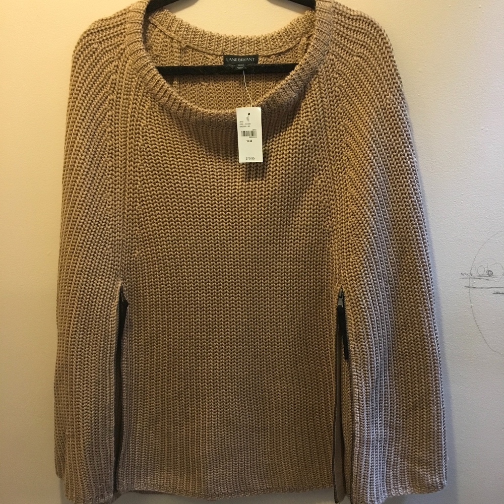 LANE BRYANT KNIT SWEATER PONCHO SIZE 14-20